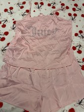 Juicy Couture Satin Pajama Set Size XL