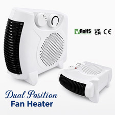 2000W Powerful Portable Electric Fan Heater Quiet Home Office Warmer 2 Settings