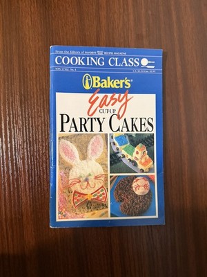 Bakers Easy Cut Up Party Cakes Cookbook (1993) Kraft General Foods Recipes