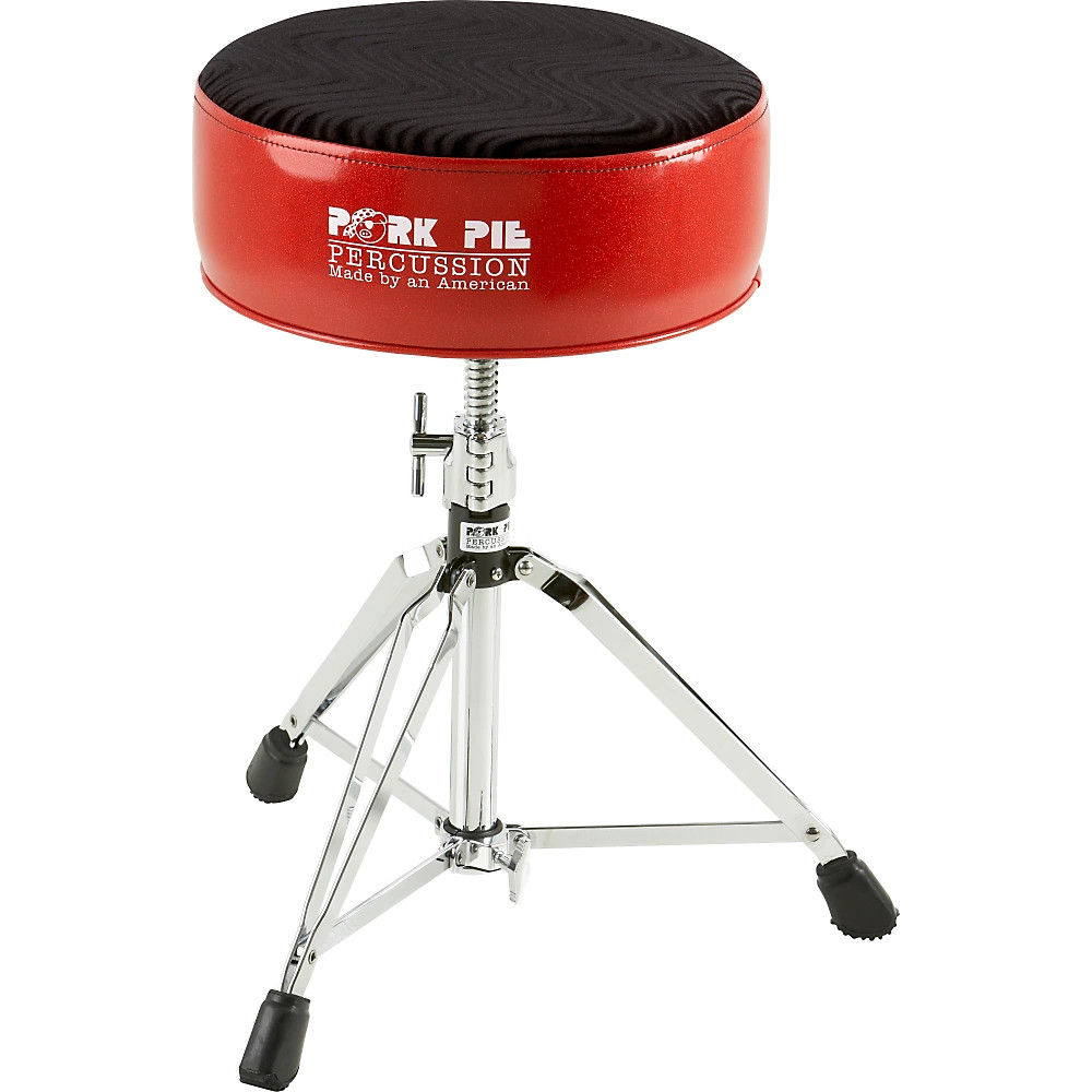 Pork Pie Round Drum Throne Red с черным вихревым верхом 31590₽