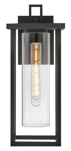 Lark 81424 Mateo 17" Tall Outdoor Wall Sconce - Black - Picture 6 of 9