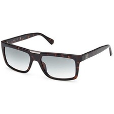 Guess Men's Sunglasses Dark Havana Acetate Rectangular Shape Frame GU00274 5652P