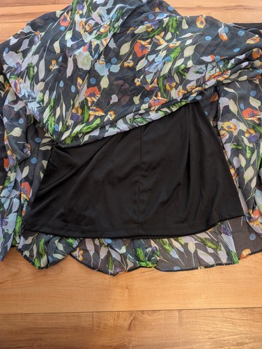 Meghan Los Angeles Enchanted Garden Maxi Dress Strappy Floral, Sz S/M - Picture 7 of 18