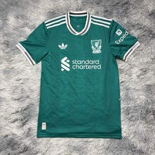 Adidas Liverpool FC 25/26 Third Kit Authentic Jersey Green JV6427 Men's Size S