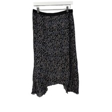 NWT Good Hart by Matilda Jane Black and Navy Paisley Wimberley Pleated Skirt