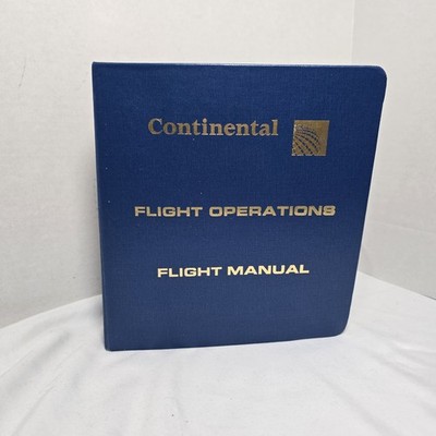 Continental Airlines Boeing 737-300 500 Pilot Flight Operations Manual 2002-2004
