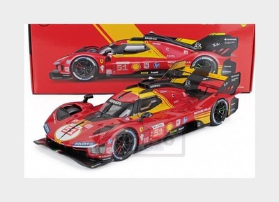 1:18 BURAGO Ferrari 499P #51 Le Mans 2024 PierGuidi Calado Giovinazzi BU16305-51