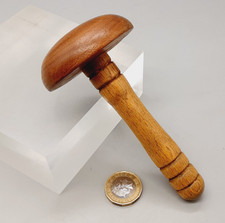 Vintage Rustic Sewing Wooden Treen Darning Mushroom