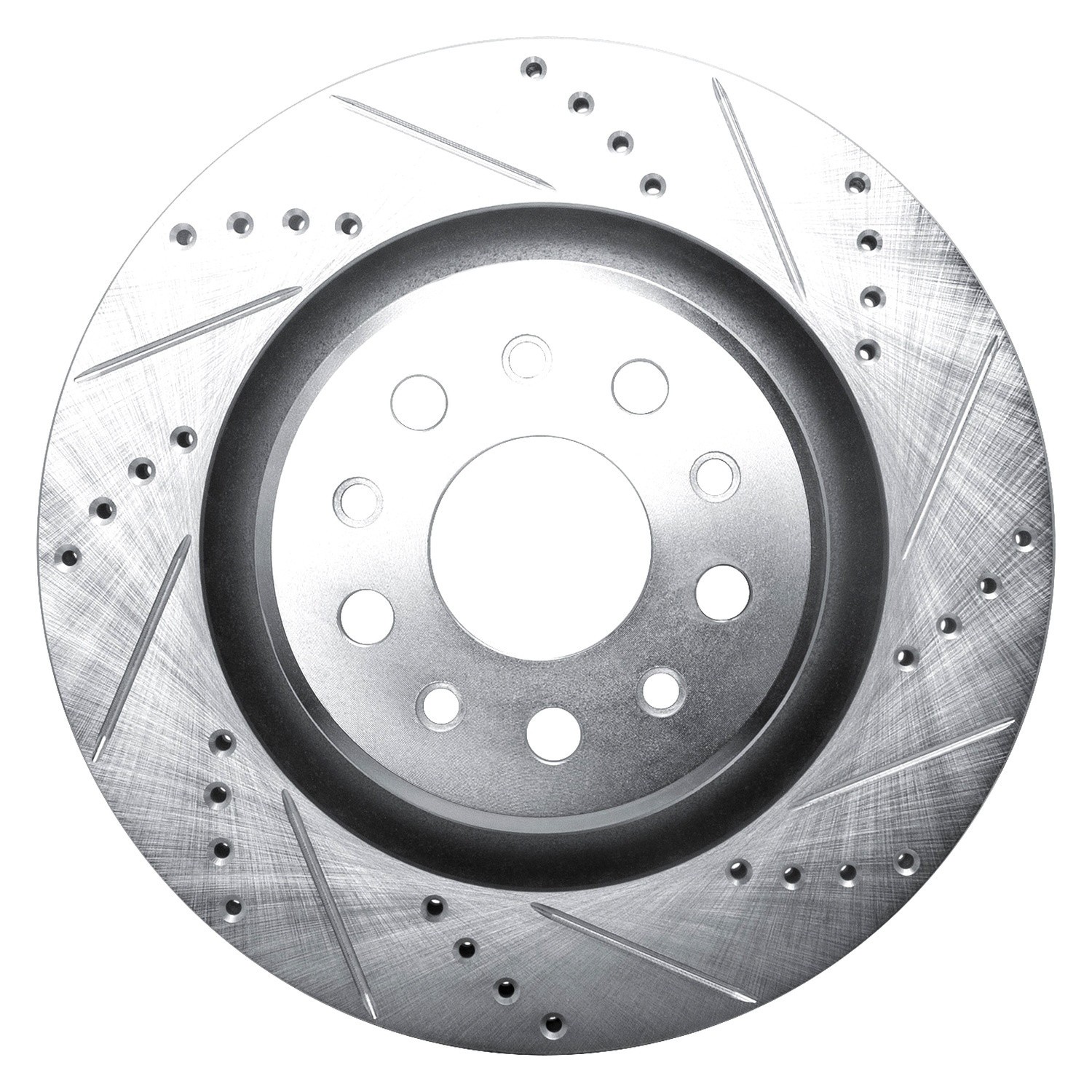For Maserati Ghibli 17-22 Brake Rotor DFC Premium Drilled & Slotted Rear