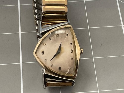 10k filled Hamilton Electric "Pacer" watch wristwatch Cal. 500  for Repairs