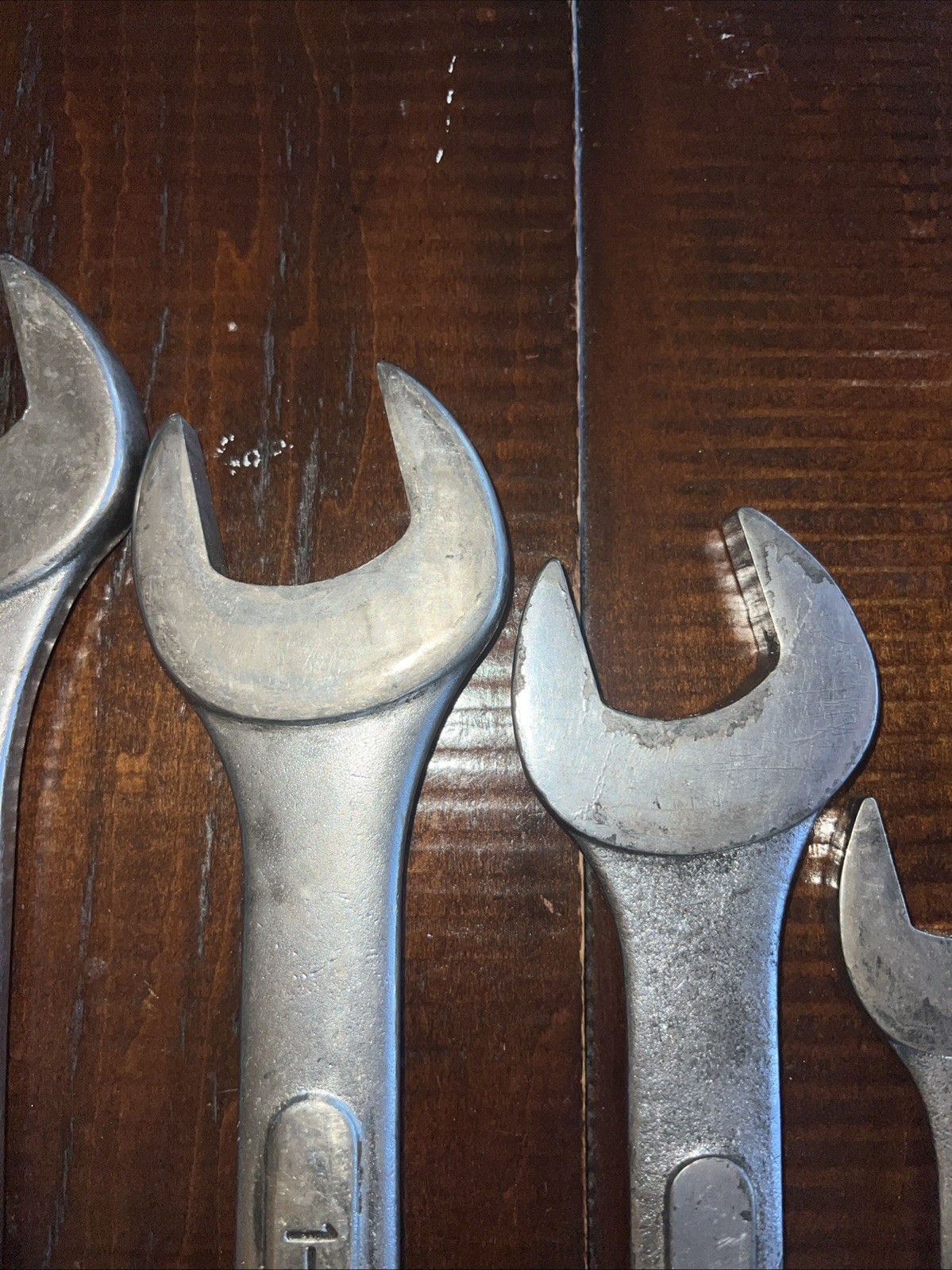 Lot Of 6 Wrenches. Evercraft 1-1/2" 1-3/8” 1-7 Large Open End Box End 12 Point