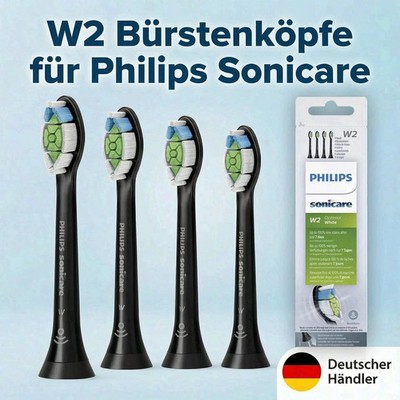 8er Original Philips Sonicare W2 Optimal White Standard Schallzahnbürstenköpfe-