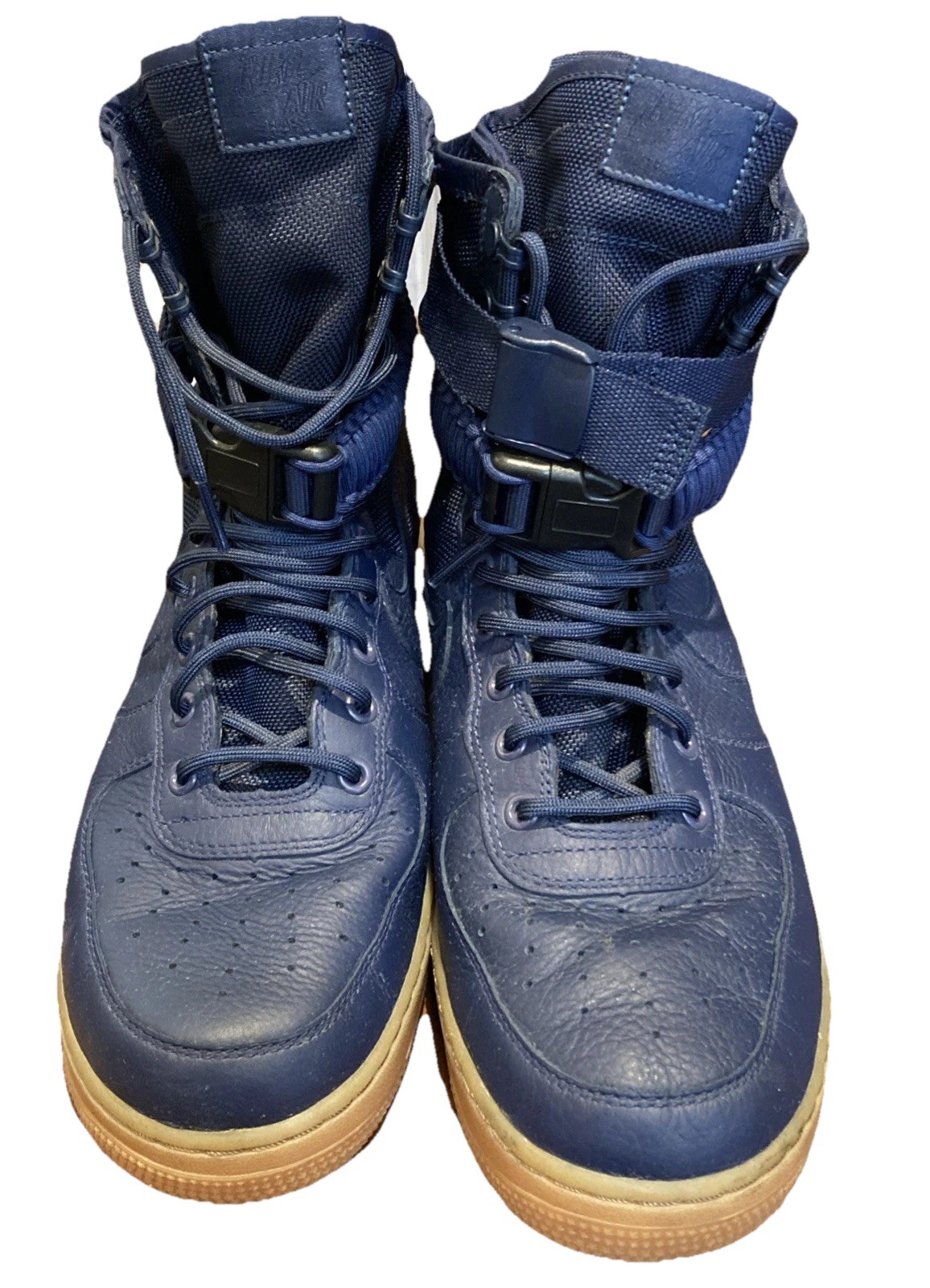 SAOLA Un paio di sneakers alte Nike SF Air Force 1 blu navy suola gomma 10 5 uomo