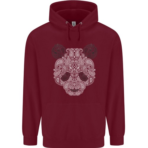 Paisley Panda Bear Childrens Kids Hoodie - Picture 4 of 31
