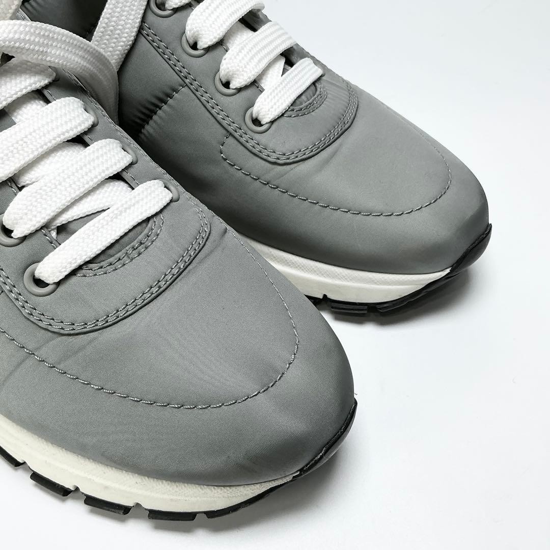 PRADA Sneaker Nylon Gray Size 37.5/JP24.5 From Japan 148022K Authentic thumbnail 4