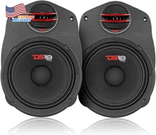 6.5" Speaker + Tweeter Adapter Combo W/PRO-GM6 Midrange Speakers & TX1R Tweeters