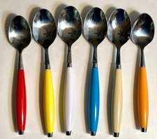 Fiesta Flatware Round Handle PLACE  SPOON: PEACOCK RED WHITE YELLOW IVORY ORANGE