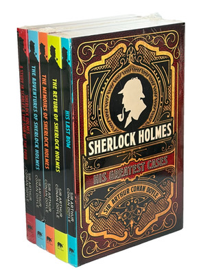 Rare - Sherlock Holmes 5 Bk Set by Sir Arthur Conan Doyle *New & Sealed*