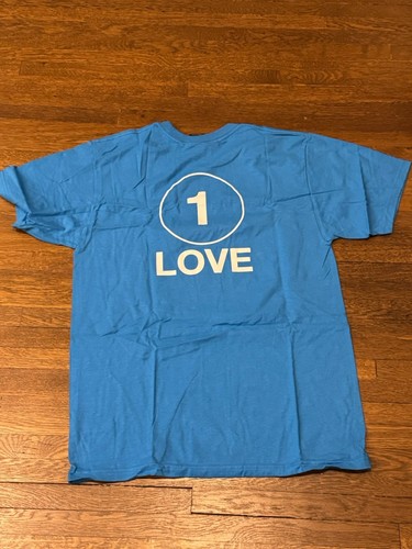 Camiseta Stussy Vintage World Love #1 Azul Rara Nueva DS 100% Auténtica Mediana - Imagen 4 de 4
