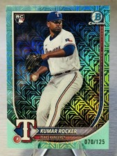 💫⚾️KUMAR ROCKER 2025 Bowman Chrome Mega Box Aqua Mojo Refractor RC /125!!!⚾️💫