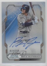 2019 Bowman Sterling Prospect Refractor /150 Brock Deatherage #BSPA-BD Auto 2p7