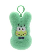 PEEPS Easter Bunny x Hello Kitty KEROPPI Plush Backpack Bag Clip 5” NEW