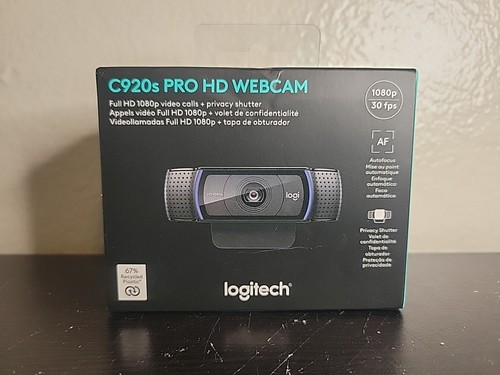 Logitech C920S Pro HD 1080p Webcam Brand New Sealed 30fps Video Calls