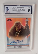 2022 Topps Chrome The Mandalorian Bib Fortuna Auto Orange 1925 Mgc Graded 9 2022 Topps Chrome The Mandalorian Bib Fortuna Auto Orange 1925 Mgc Graded 9