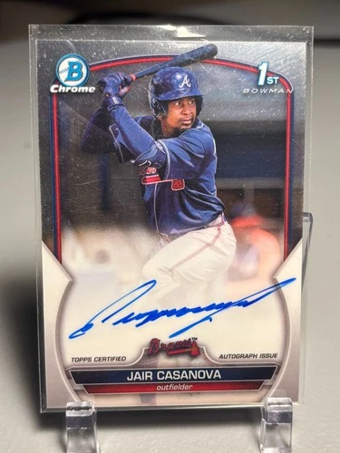 2023 Bowman Chrome Baseball Jair Casanova 1st Bowman Autograph Auto #CPA-JCA