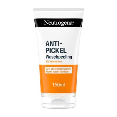 Neutrogena Anti-Pickel Waschpeeling 150 ml,sanftes Anti Pickel 1 Pack, weiß 