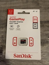New SanDisk GamePlay microSD 512AGB Express Card SDSQXFN-512G-AW6GN BRAND NEW