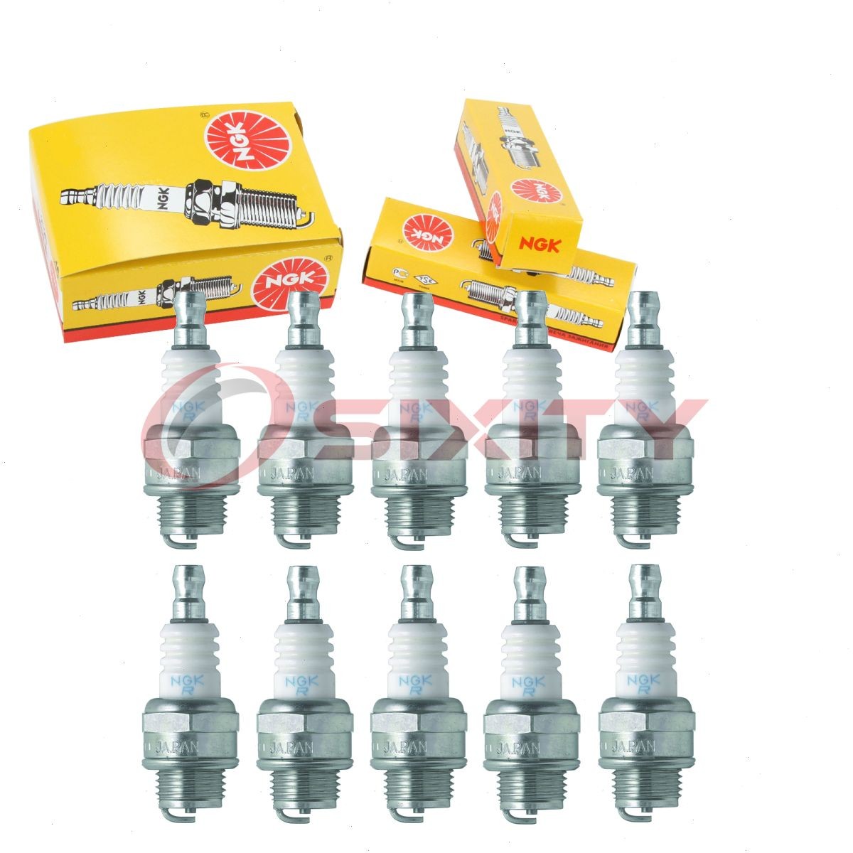 10 pc NGK 97245 BMR7A BLYB Standard Spark Plugs for RCJ4 L7RC E3.12 CJ6 du