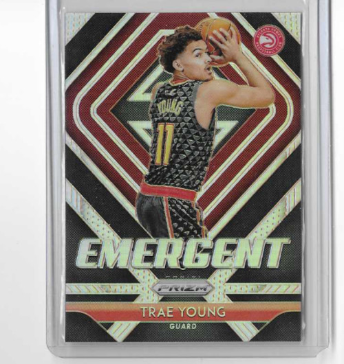 2018-19 Panini Prizm Emergent Silver Prizm Trae Young #5 Rookie RC