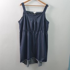 Ava & Viv Chambray Dress Womens 2X Cotton Tank Midi/Maxi Length Blue