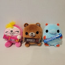 Zuru Snackles Lot of 3 Mini Brands Stuffed 5" Plush Assorted Series