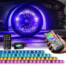4pc Wheel Well Led Lighting Strips 24 Bluetooth App Remote For Truck Suv Car 4pc Wheel Well Led Lighting Strips 24 Bluetooth App Remote For Truck Suv Car