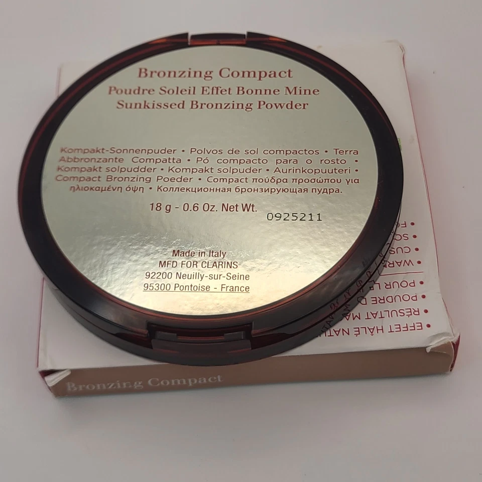 Clarins Bronzing Compact Sunkissed Bronzing Powder Full Size NIB - Image 4 of 4