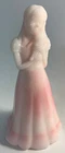 Vintage Fenton Milk Glass Rosalene Bridesmaid Figurine 7"x 4" WONDERFUL