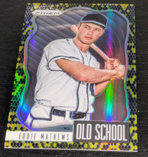 Eddie Mathews 2021 Panini Prizm Old School SNAKESKIN PRIZM #OS-4 #'ed /50