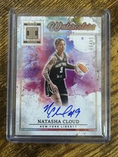 2025 WNBA Impeccable Natasha Cloud Watercolors On Card Auto /99