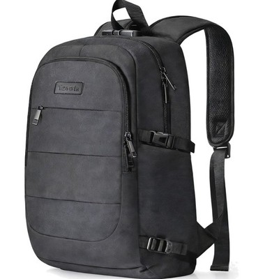 Diebstahlsicherer Laptop-Rucksack Herren 15.6-17,3 Zoll USB-Schloss