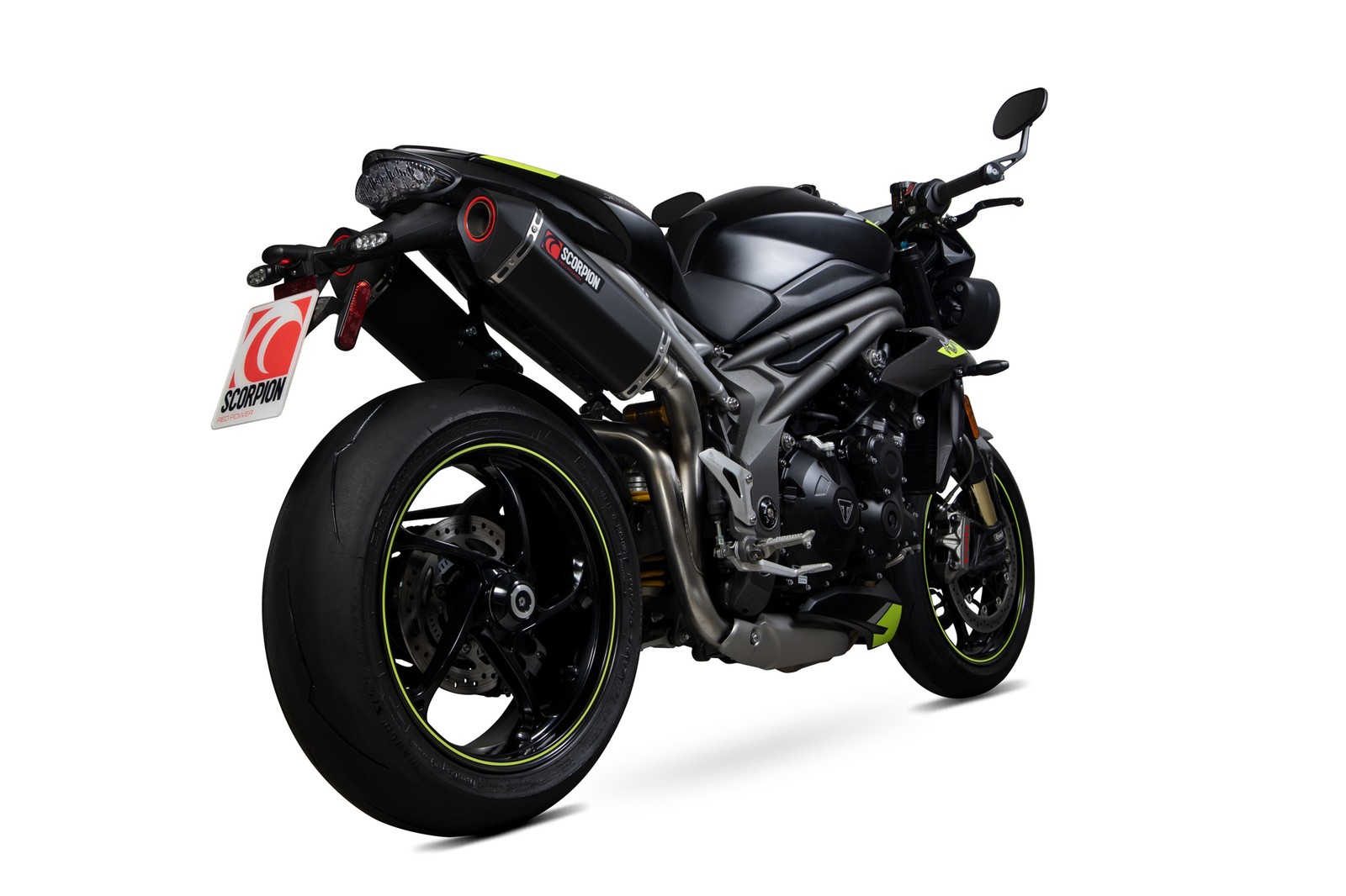 Speed Triple R S RS 18-20 Scorpion Exhaust Serket Black Ceramic  RTR88BCER