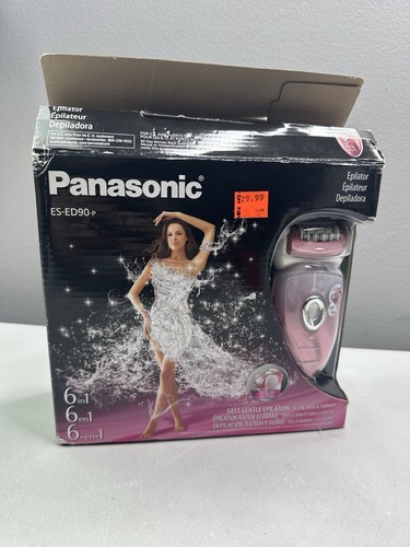 Panasonic ES-ED90 Epilator Wet/Dry 48 Tweezers Shaver Set With Accessories Used