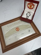 Manchester United Signed Watch With Certificate & Box