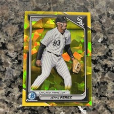 2024 Bowman Chrome Draft Sapphire Edition - Jeral Perez #BDC-154 Gold /75 (RC)