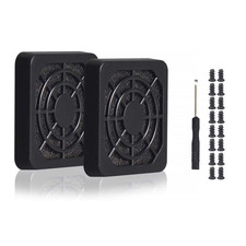 4Pcs 40Mm Fan Cover Dust Filter Grill Black with Screws 40Mm 