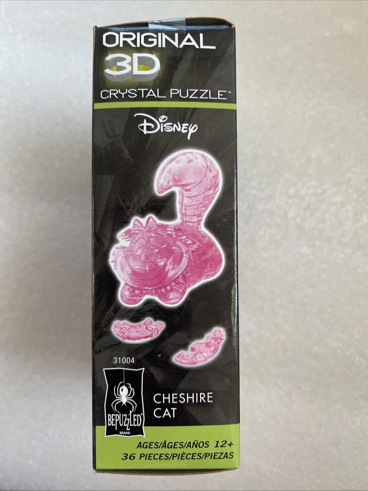 NUEVO Rompecabezas de cristal 3D BePuzzled Disney Alicia en el País de las Maravillas Gato de Cheshire Foto 2 de 4