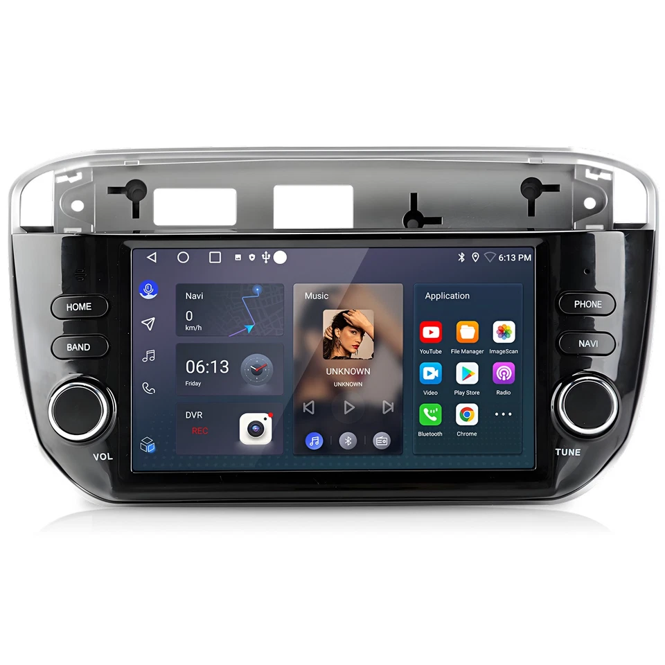 Autoradio Für Fiat Grande Punto EVO Linea 2012-2015 Carplay Android 14 GPS Navi - Bild 2 von 4