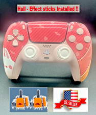 Custom CUTE PINK BUNNY PS5 DualSense Wireless Controller + HALL-EFFECT