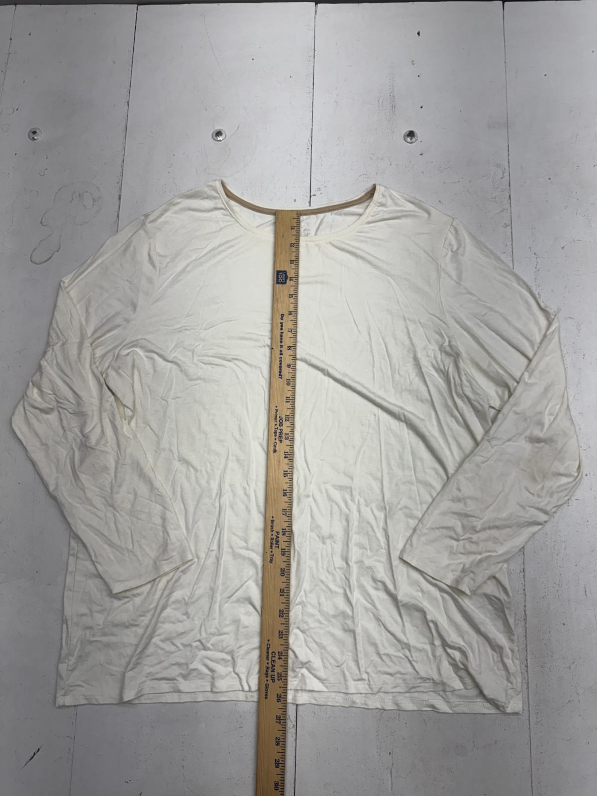 Chicos Ultimate Tee Solid White Lightweight Long … - image 4